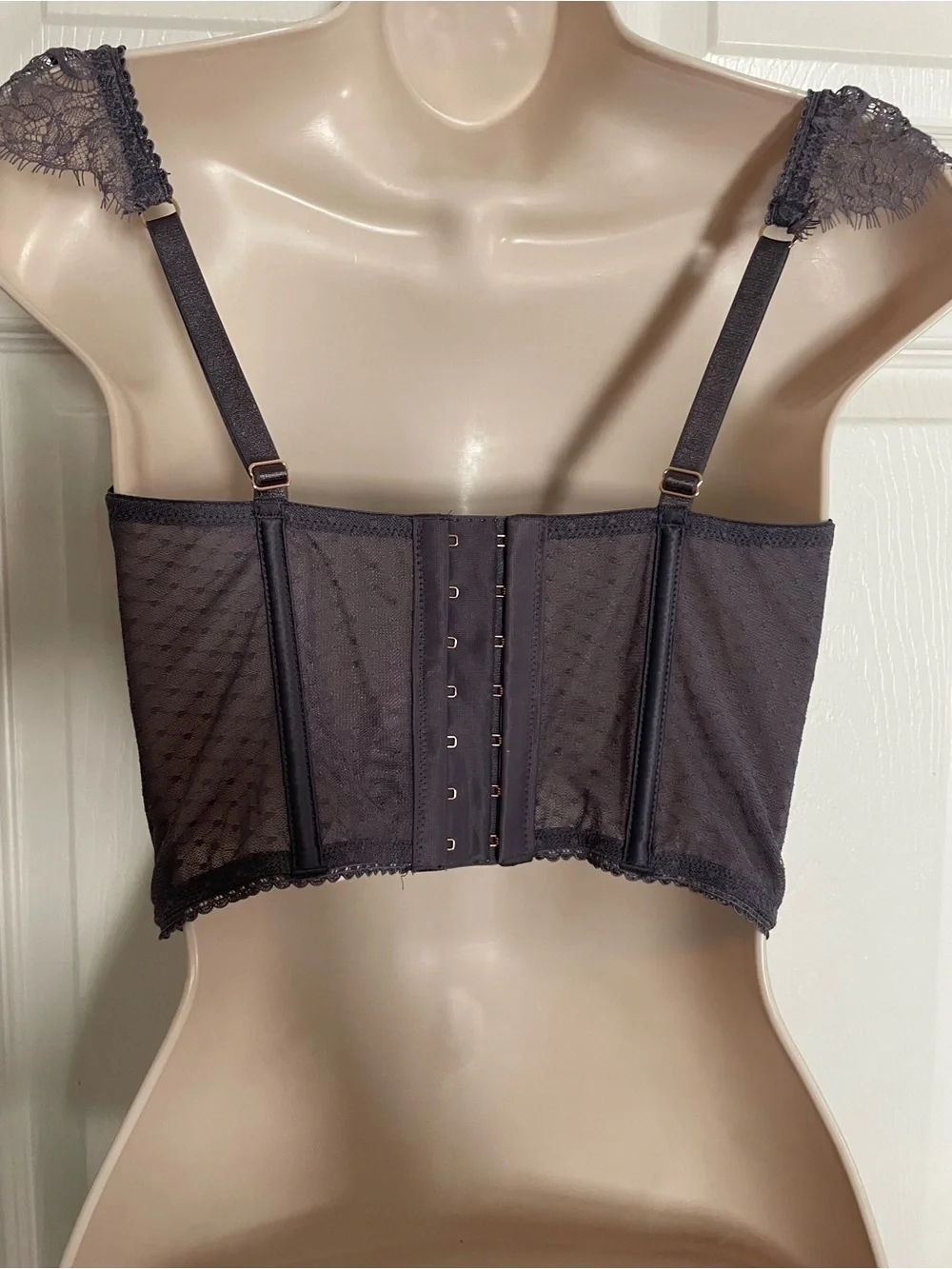 NWT Victoria’s Secret Lace Longline Bustier in Lavender Purple